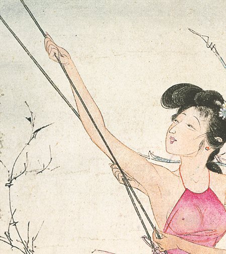 汤旺河-胡也佛的仕女画和最知名的金瓶梅秘戏图